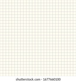 Graph line white sheet artwork. White squared paper seamless sheet texture, background. Black grid drawing checker abstract paper background vector.