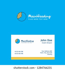 Graph logo Design with business card template. Elegant corporate identity. - Vector