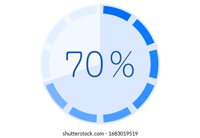Graph with memory gauge, blue