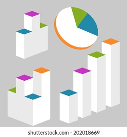 Graph Modern infographics set