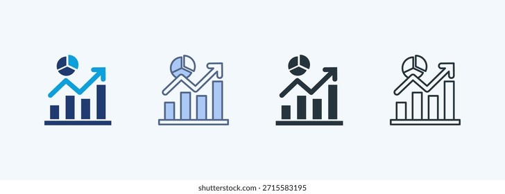 Graph Multiple Style Icon Collection