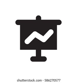 graph on board icon illustration 