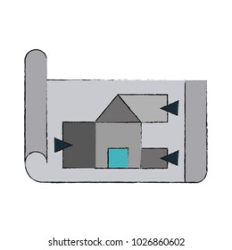 graph on paper icon image
