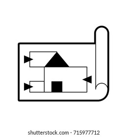 graph on paper icon image 