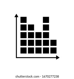 Graph outline icon isolated. Symbol, logo illustration for mobile concept and web design.