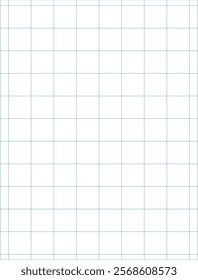 Graph Paper 1 inch squares printable template A4 notebook format. Graph blue grid for college, journals, diary or math engineering grid line printable.