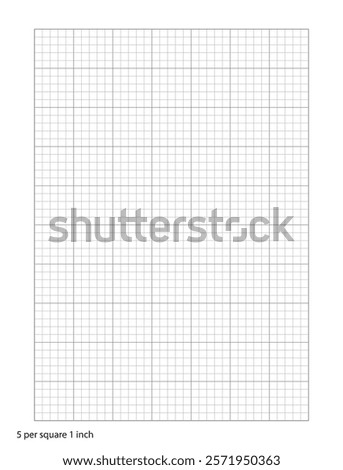 Graph Paper 5 squares per inch printable template A4 notebook format. Graph gray grid for college, journals, diary or math engineering grid line printable.