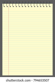 graph paper  or  lined graph paper a4 vector illustration
