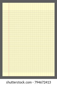 graph paper  or  lined graph paper a4 vector illustration
