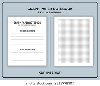 Graph Paper Note book Template