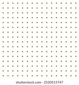Graph paper. Printable dotted grid paper on white background. Geometric abstract dotted transparent illustration with dots for school, notebook, diary, notes, print. Realistic paper blank size A4.