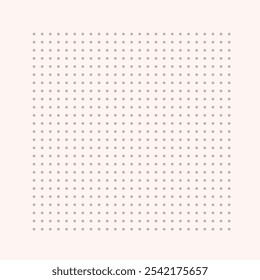 Graph paper. Printable dotted grid paper on white background. Geometric abstract dotted transparent illustration with dots for school, notebook, diary, notes, print. Realistic paper blank size A4.