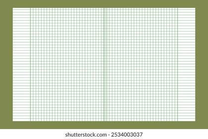 Papel gráfico. Papel de cuadrícula cuadrado y forrado imprimible con líneas de color. Fondo geométrico para la escuela, texturas, cuaderno, diario. Copiar espacio en blanco.