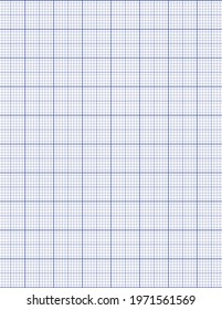 Graph paper. Printable millimeter grid paper with color lines. Geometric pattern for school, technical engineering line scale measurement. Realistic lined paper blank size Letter.