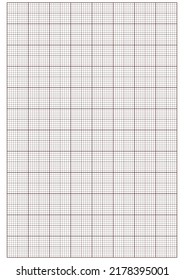 Papel gráfico. Papel de cuadrícula de milímetro imprimible con líneas de color. Patrón geométrico para la escuela, medición de la escala de línea de ingeniería técnica. Papel en blanco de tamaño realista A4.