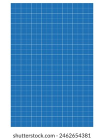 In: Graph Paper. Bedruckbares Millimeterrasterpapier mit Farblinien. Geometrisches Muster für die Maßstabsmessung in der Schule, in der technischen Ingenieurwissenschaft. Realistisch gefütterter Papierrohling A4.