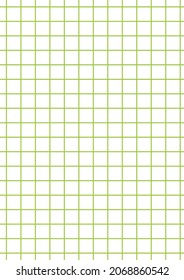 Graph paper. Printable squared grid paper with color horizontal lines. Geometric background for school, textures, notebook, diary. Realistic lined paper blank size A4.