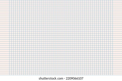 Papel gráfico. Papel de cuadrícula cuadrado imprimible con líneas horizontales de color. Fondo geométrico para la escuela, texturas, cuaderno, diario. Realismo de tamaño en blanco de papel alineado A5.