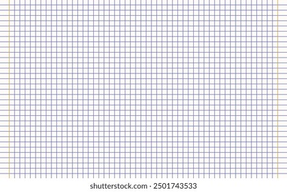 Graph paper. Printable squared grid paper with color horizontal lines. Geometric background for school, textures, notebook, diary. Realistic lined paper blank.