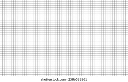 Graph paper. Printable squared grid paper with color horizontal lines. Geometric background for school, textures, notebook, diary. Realistic lined paper blank size reversal A5.