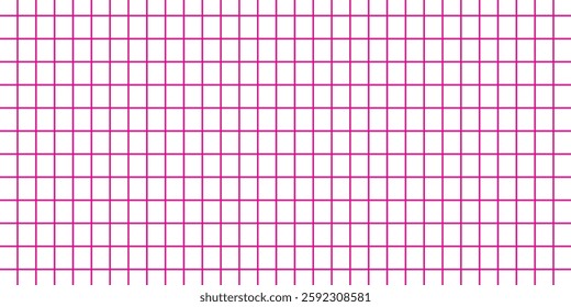 Graph paper. Printable squared grid paper with color horizontal lines. Geometric background for school, textures, notebook, diary. Realistic lined paper blank