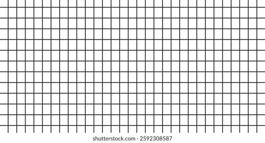 Graph paper. Printable squared grid paper with color horizontal lines. Geometric background for school, textures, notebook, diary. Realistic lined paper blank