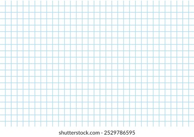 graph paper. seamless pattern. grid square graph line full page on white paper background. grid line on paper white color, empty squared grid graph for architecture design. Eps file 3.