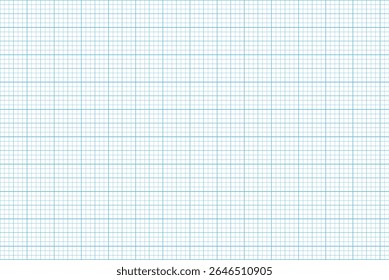 Graph paper texture for drawing sketch writing mathematics geometry planning notes study and education on isolated background with ruled blue lines notebook style	