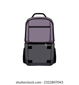 graph photo camera backpack cartoon. tourism digital, young grapher graph photo camera backpack sign. isolated symbol vector illustration