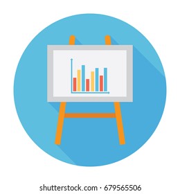 Graph Presentation Vector Icon