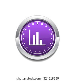 Graph Purple Vector Icon Button