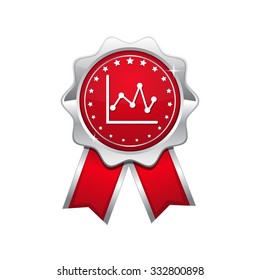 Graph Red Vector Icon Design