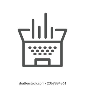 Graph related icon outline and linear vector.