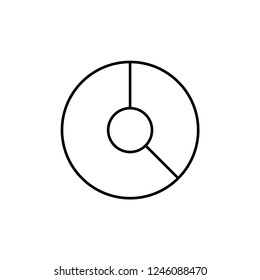 Graph Related Vector Line Icons, White Background