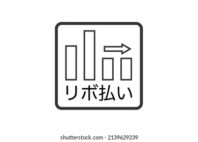 A graph reminiscent of credit card revolving payments. The amount of payment is always constant. Translation: revolving payments.