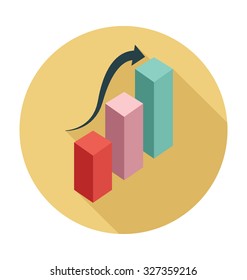
Graph Report Colored Vector Illustration
