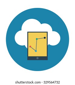 
Graph Report Colored Vector Illustration
