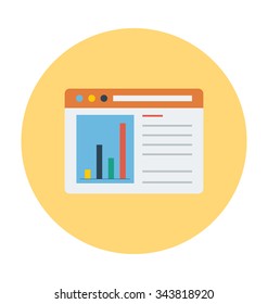 
Graph Report Colored Vector Illustration
