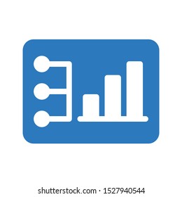 graph report glyph colour vector icon