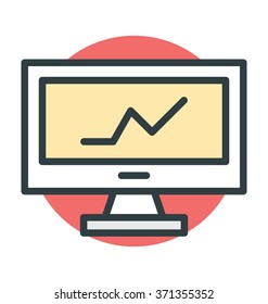 Graph Report Vector Icon