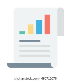 Graph Report Vector Icon