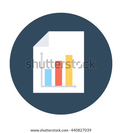 Graph Report Vector Icon