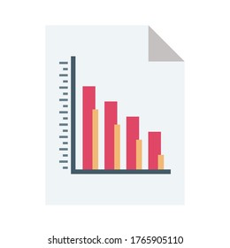 
Graph report vector icon which can easily modify or edit
