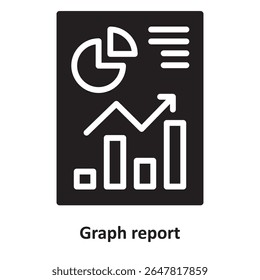 Graph report Vector Icon which can easily modify or edit
