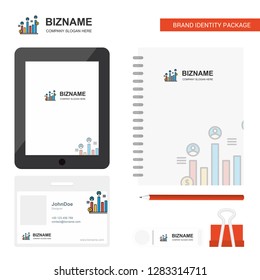 Graph rising  Business Logo, Tab App, Diary PVC Employee Card and USB Brand Stationary Package Design Vector Template