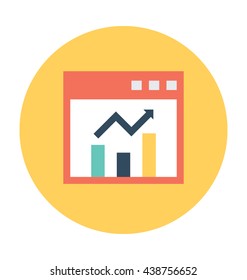 Graph Screen Vector Icon