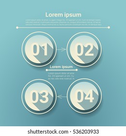 Graph Set Diagram Infographic Icon Financial Business Chart Flat Vector Illustration