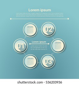 Gráfico Set Diagrama Icono Infográfico Gráfico de negocio financiero Ilustración vectorial plana