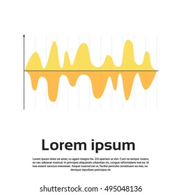 Graph Set Finance Infographic Icon Colorful Financial Business Chart Flat Vector Illustration