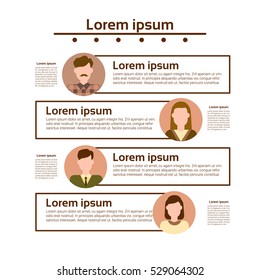 Graph Set Human Resources Infographic Icon Business Network Chart Flat Vector Illustration